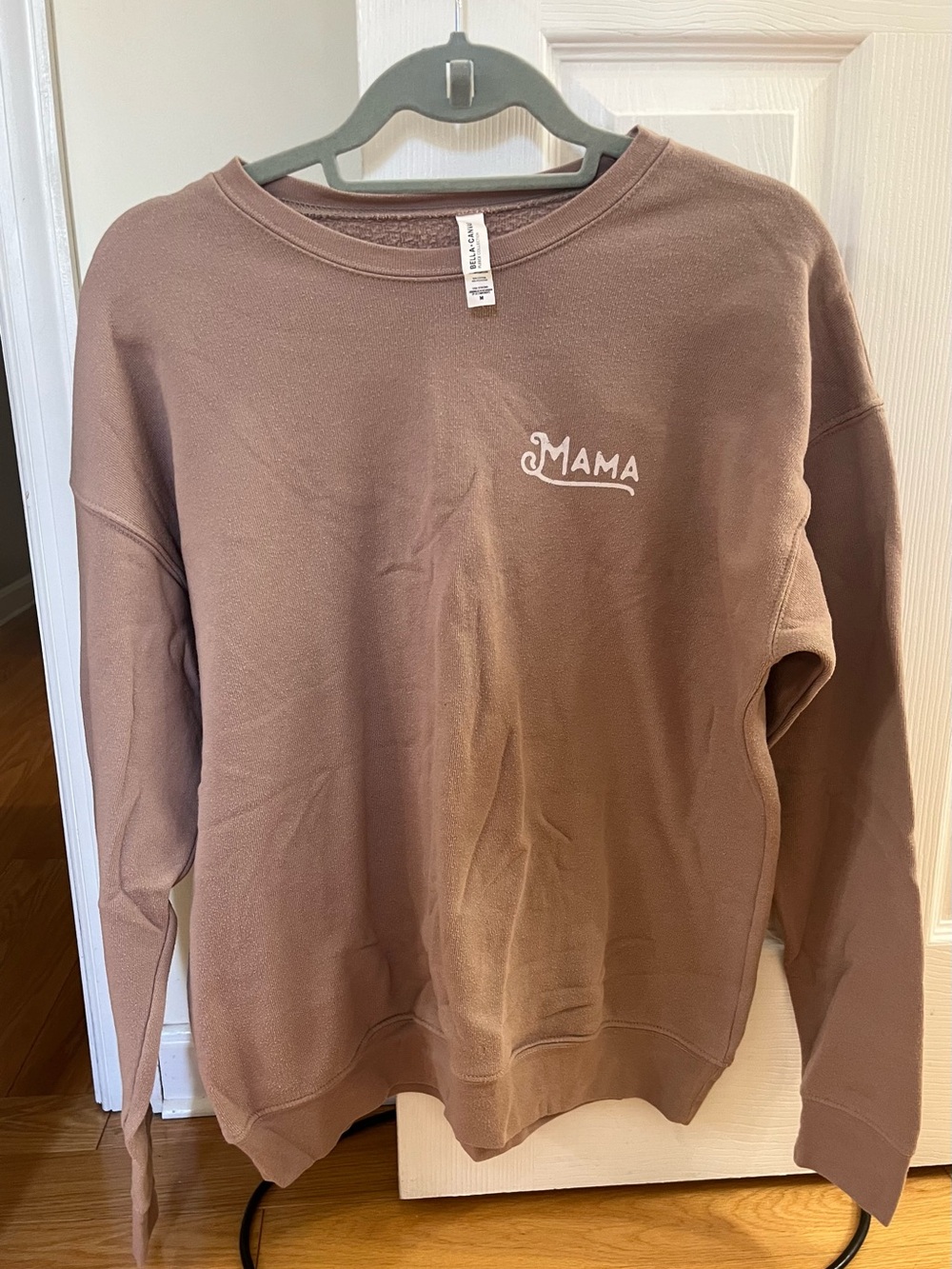 Bella Canvas 'Mama' Crewneck Sweatshirt - Mauve Brown